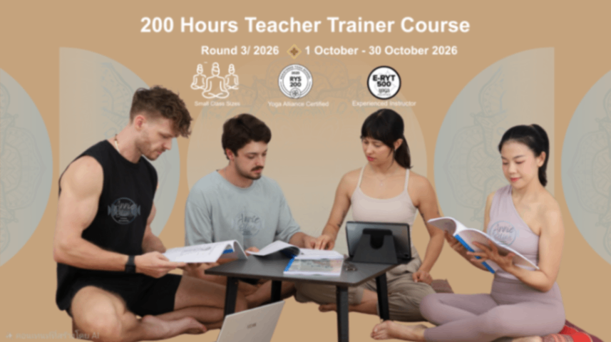 Yoga teacher training group
